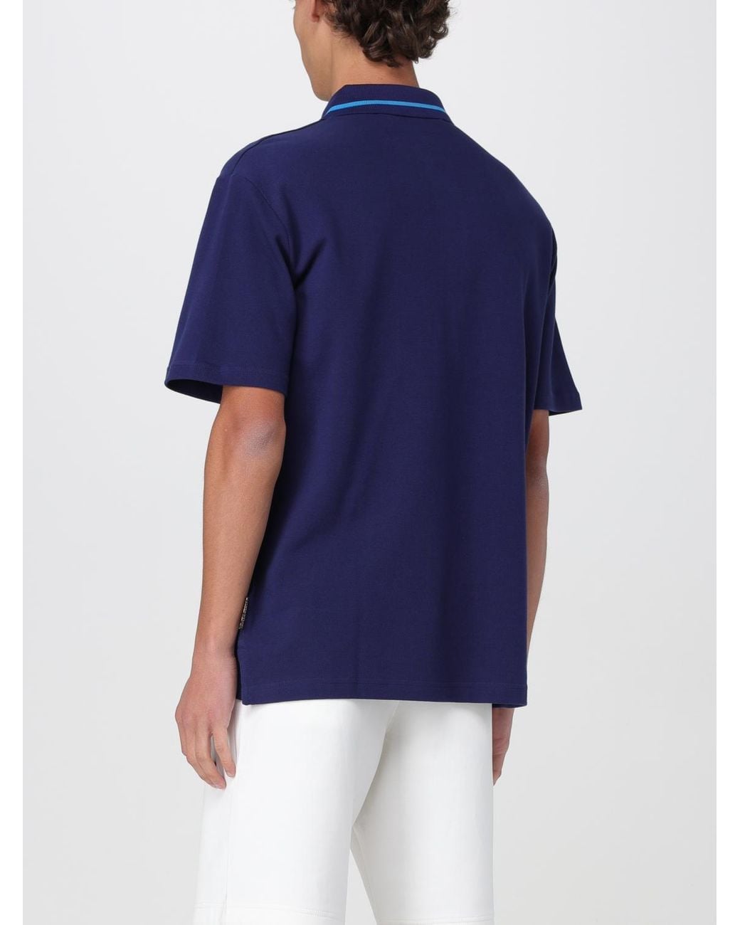 Just Cavalli Blue Polo Shirt for men
