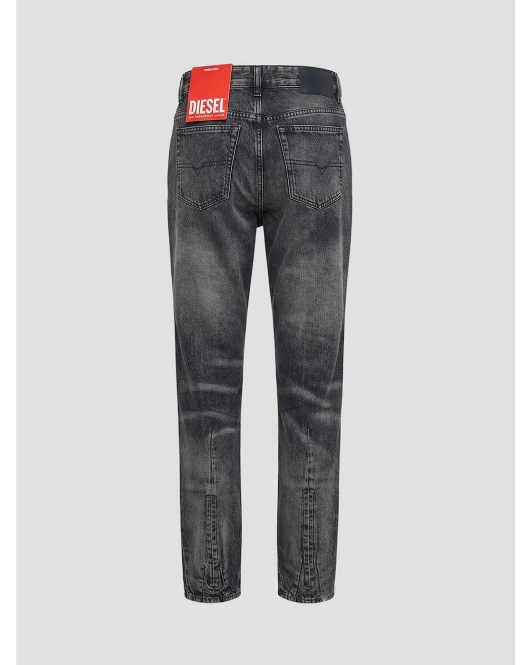 DIESEL Gray Mid-Rise 5-Pocket Slim Fit Skinny Jeans