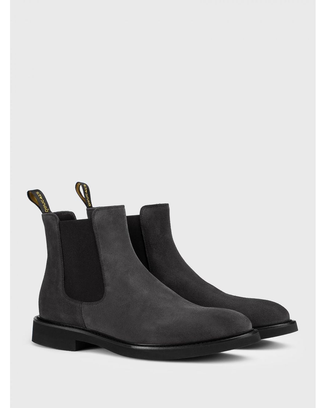 Doucal's Black Suede Ankle Boots for men