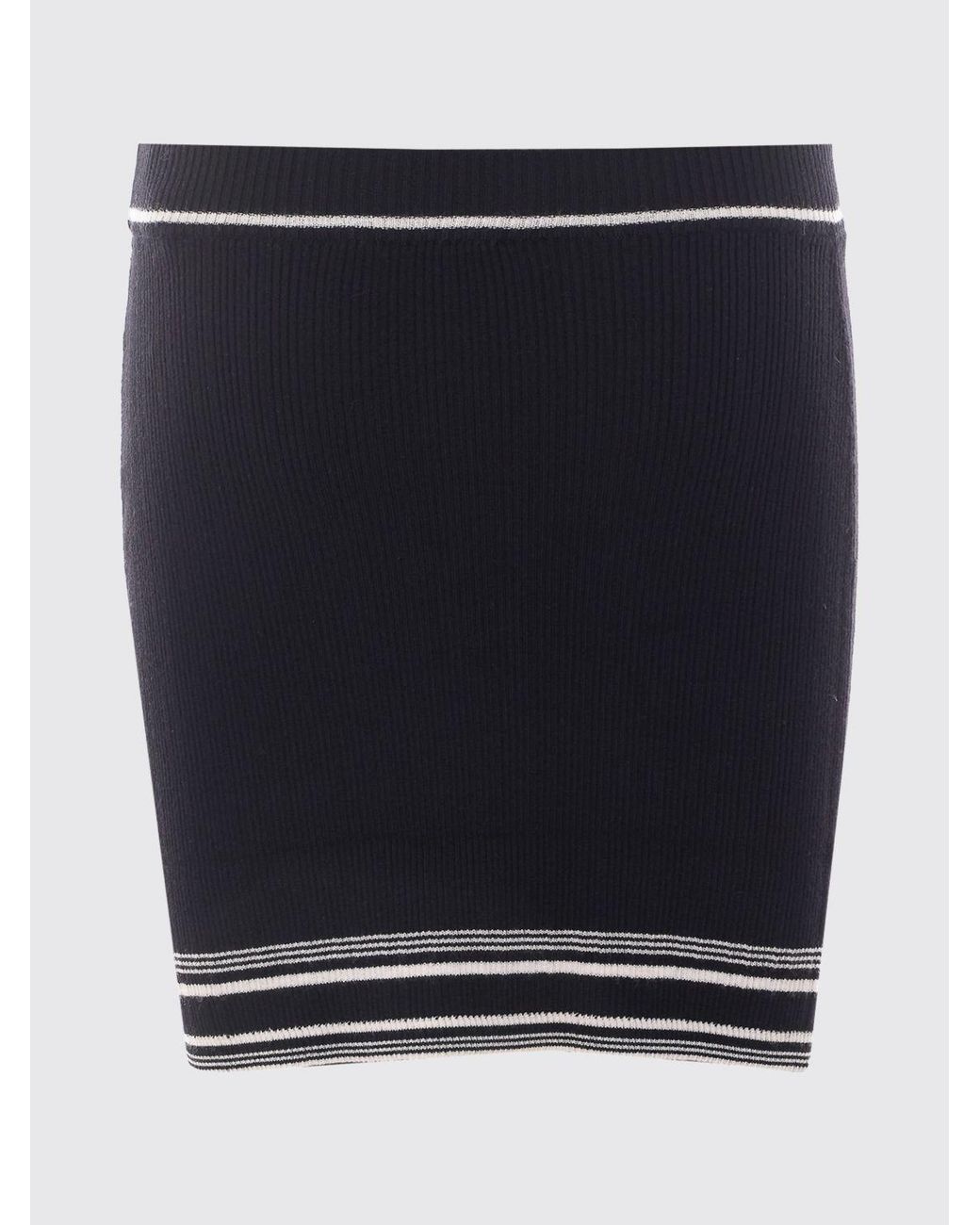 Amiri Black High-Waisted Midi Pencil Skirt