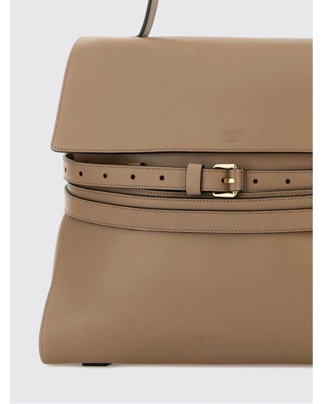Moschino Couture Natural Tie Me Leather Bag