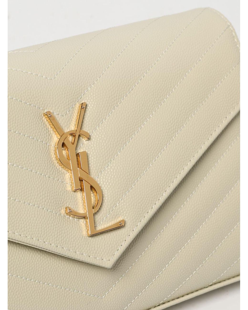 Saint Laurent Natural Cassandre Bag
