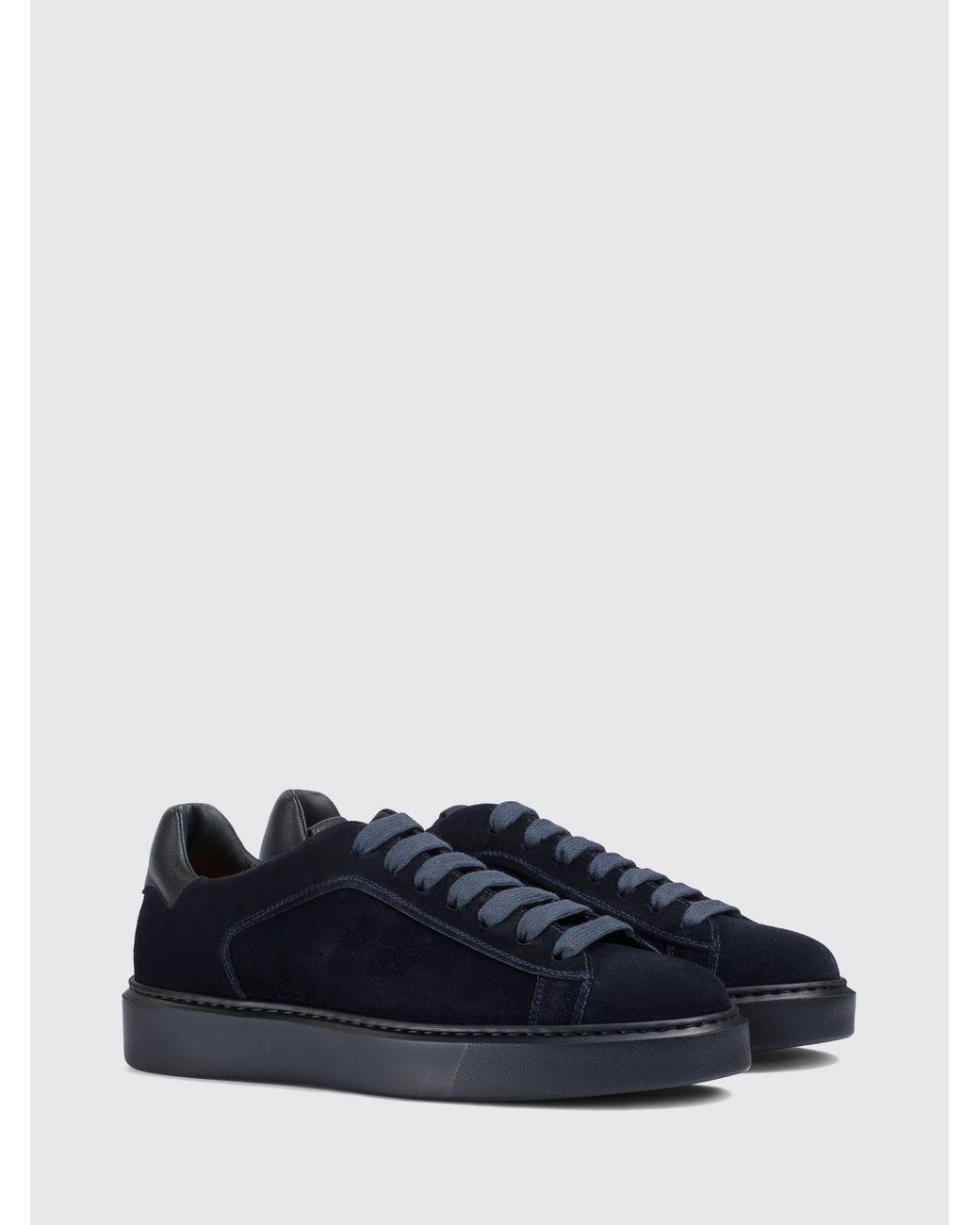 Doucal's Blue Low Top Sneakers for men