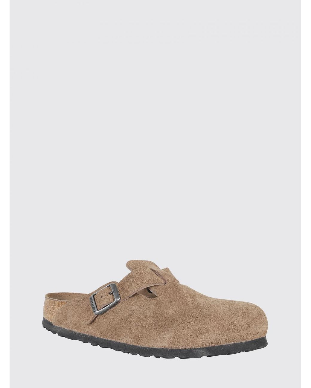 Birkenstock Brown Boston Suede Mules