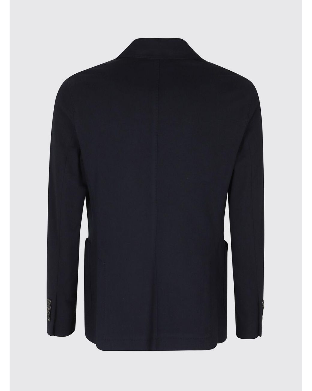 Circolo 1901 Blue Slim Fit Double-Breasted Cashmere Blazer for men