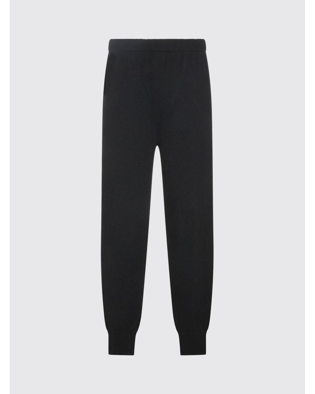 Antonelli Blue Wool Silk And Cashmere Knit Jogger Trousers