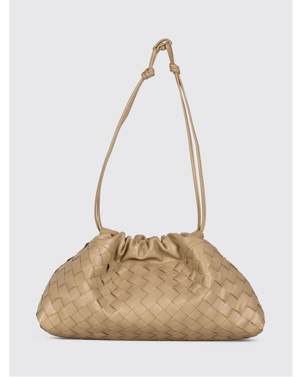 Bottega Veneta Natural Dustbag Notte Woven Calfskin Leather Bucket Bag