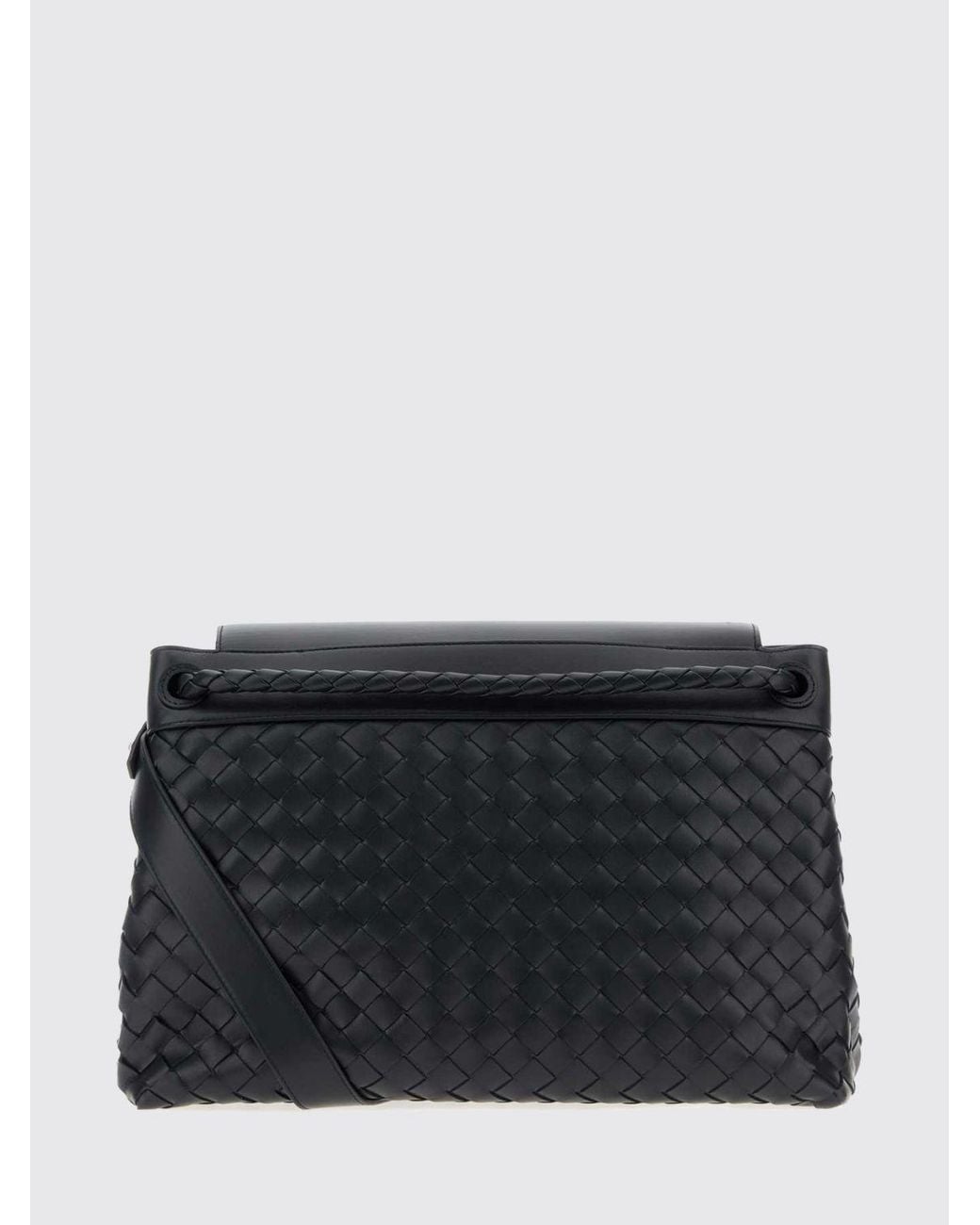 Bottega Veneta Black Andiamo Messenger Bag for men