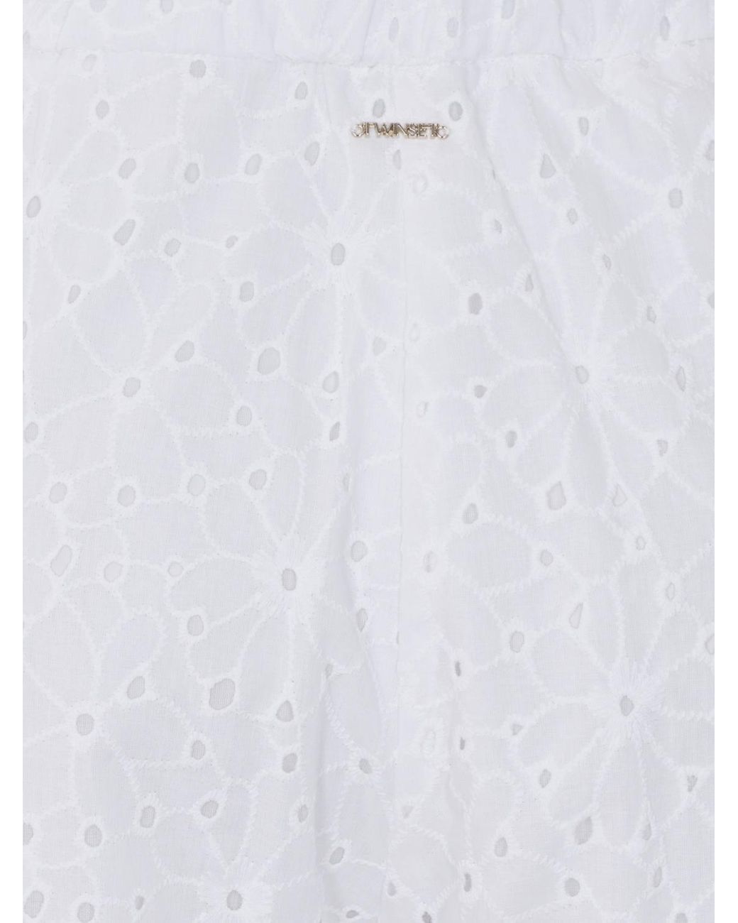 Twinset White Sangallo Palazzo Trousers
