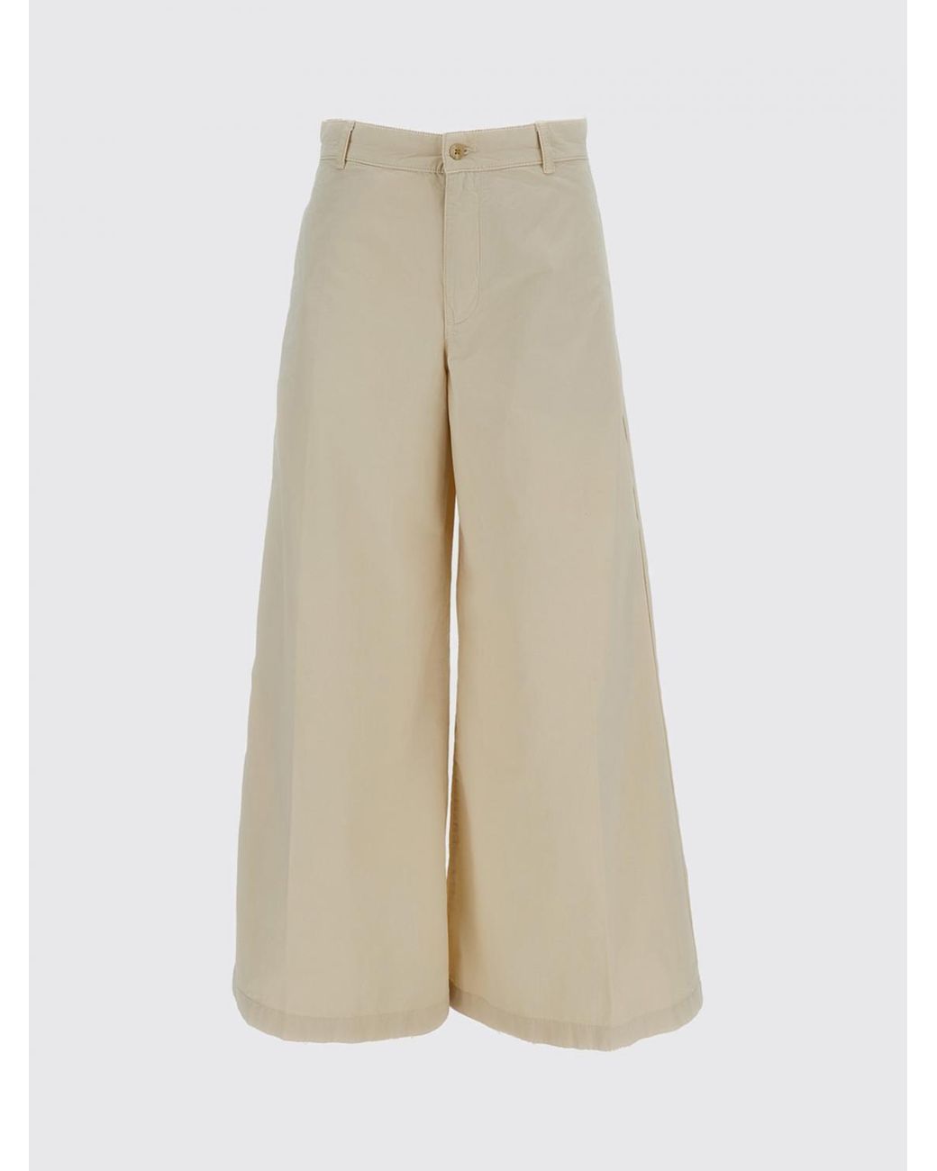 Polo Ralph Lauren Natural Cotton Wide Leg Trousers
