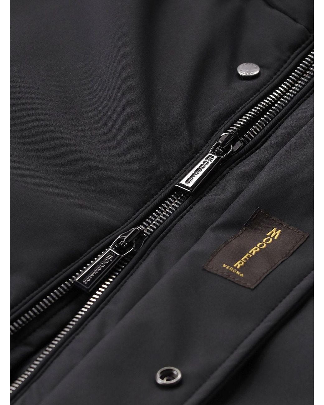 Moorer Gray Knee-Length Hooded Parka for men