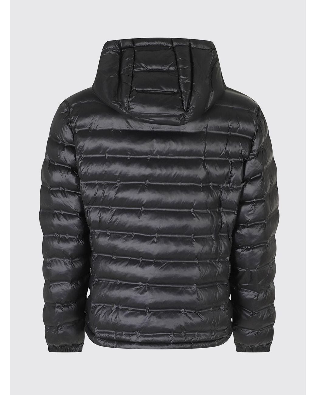 Blauer Black Charles Quilted Polyamide Short Puffer Jacket With Hood for men