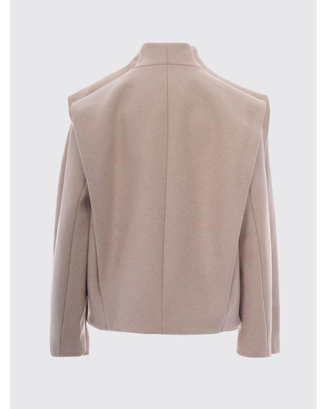 Isabel Marant Natural Single-Breasted Short Coat