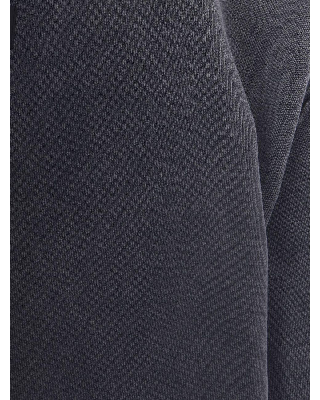Haikure Blue Cotton Crewneck Sweatshirt With Cut-Out Detail And V-Back