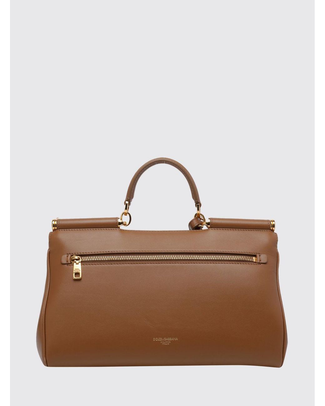 Dolce & Gabbana Brown Dolce &Amp Gabbana My Sicily Plongé Leather Bag