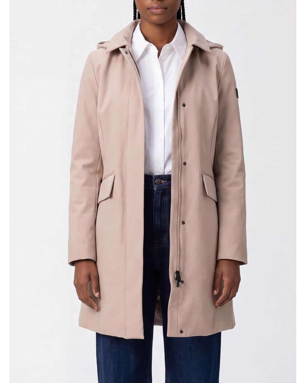 Peuterey Natural Telia Slim Fit Water-Repellent Hooded Windbreaker Jacket