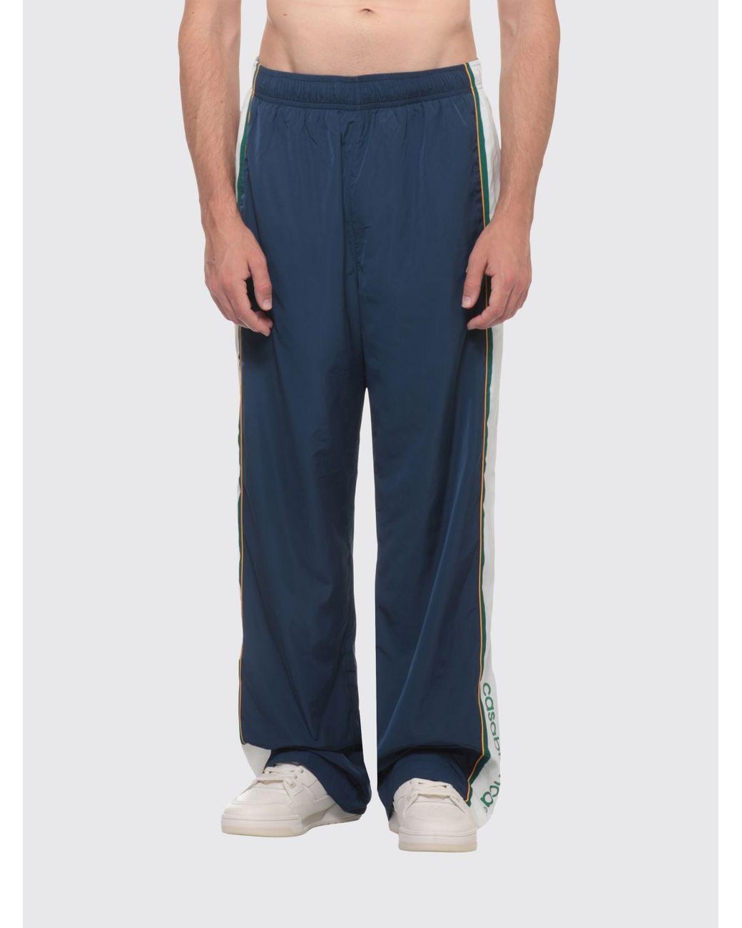 Casablanca Blue Straight-Leg Technical Fabric Track Trousers for men