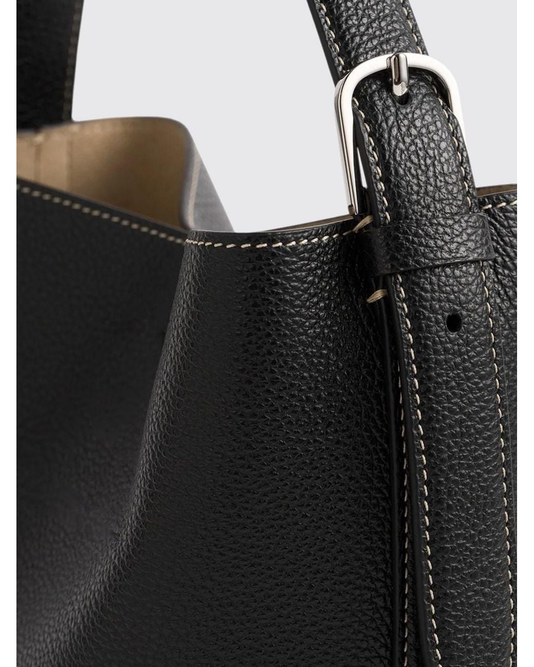 Mini Borsa Tote di Totême in Black