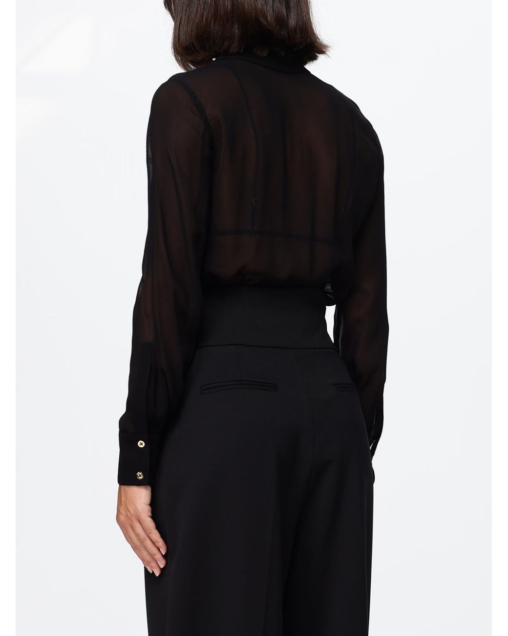 Elisabetta Franchi Black Bodysuit Shirt