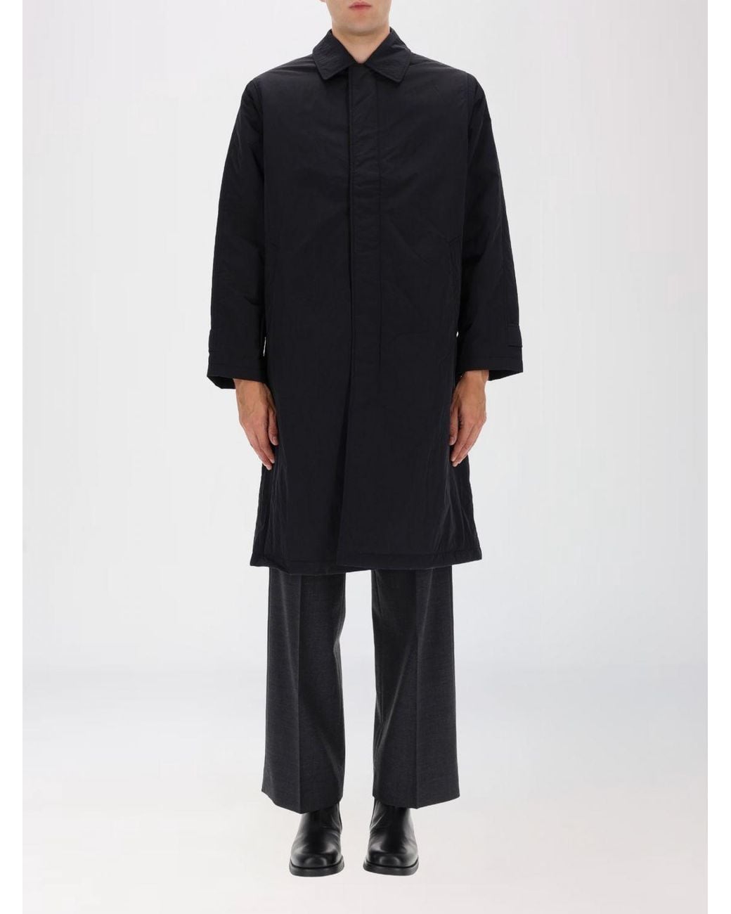 sunflower Black Nylon Parka for men