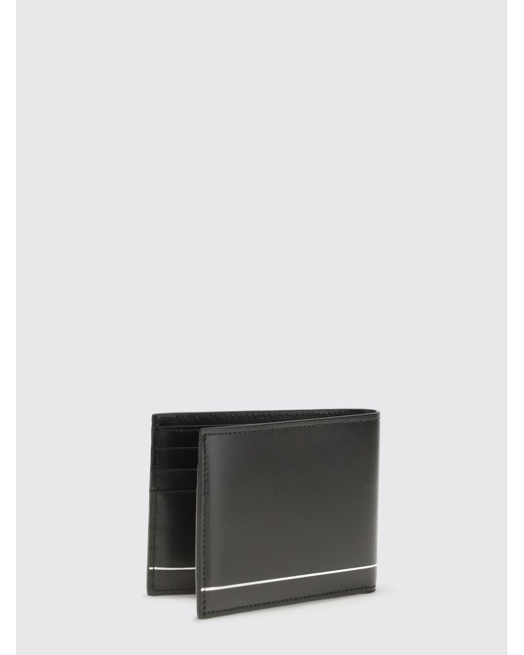 Ferragamo White Smooth Calfskin Bifold Wallet With Gancini Logo for men