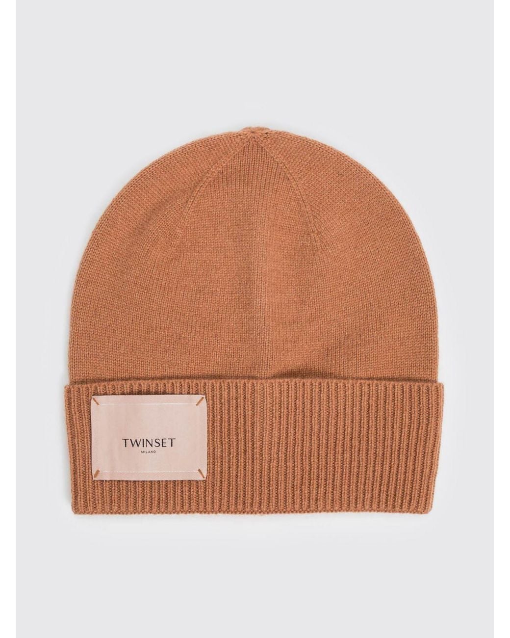 Berretto Beanie di Twinset in Brown