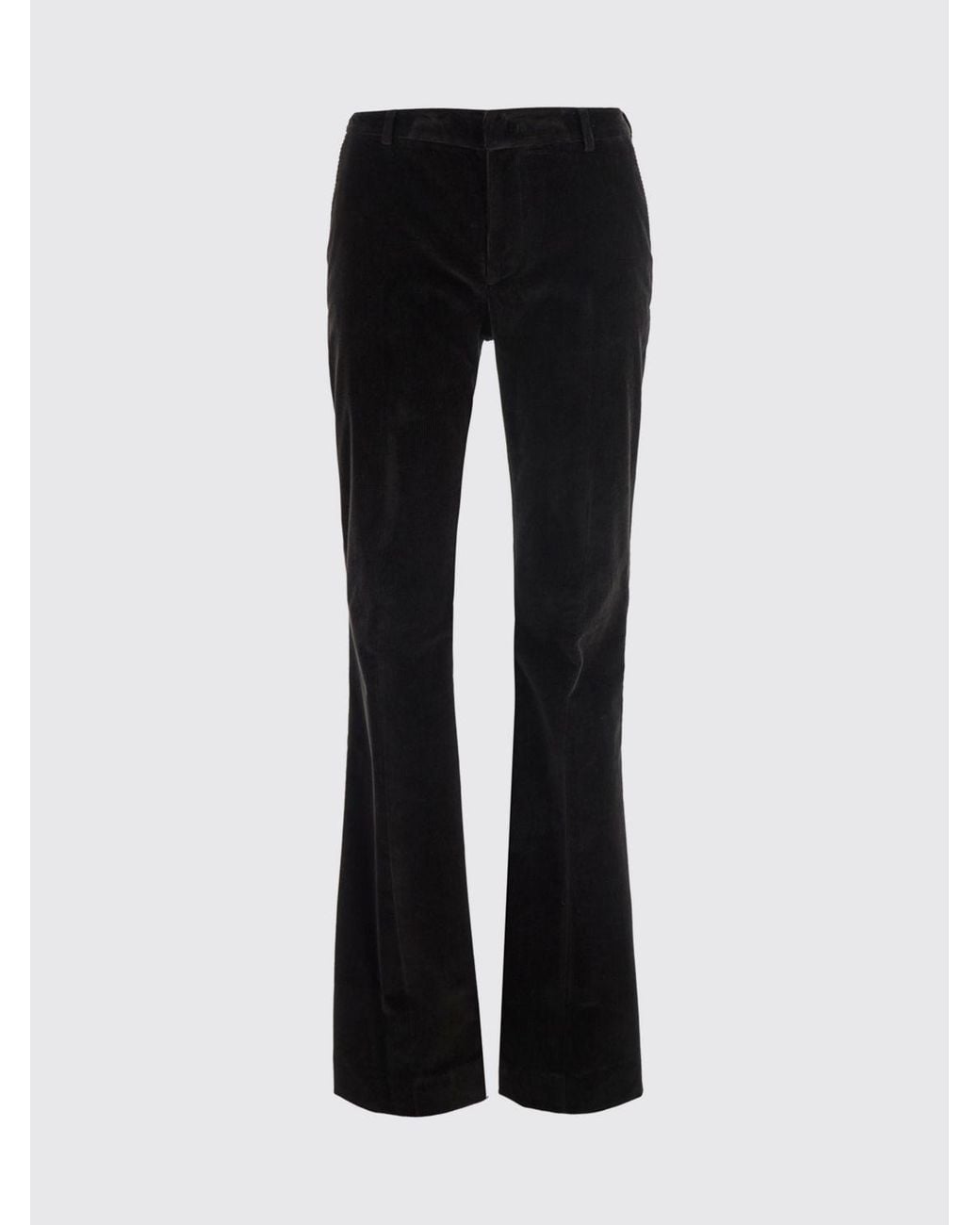PT Torino Black Flared Chino Trousers