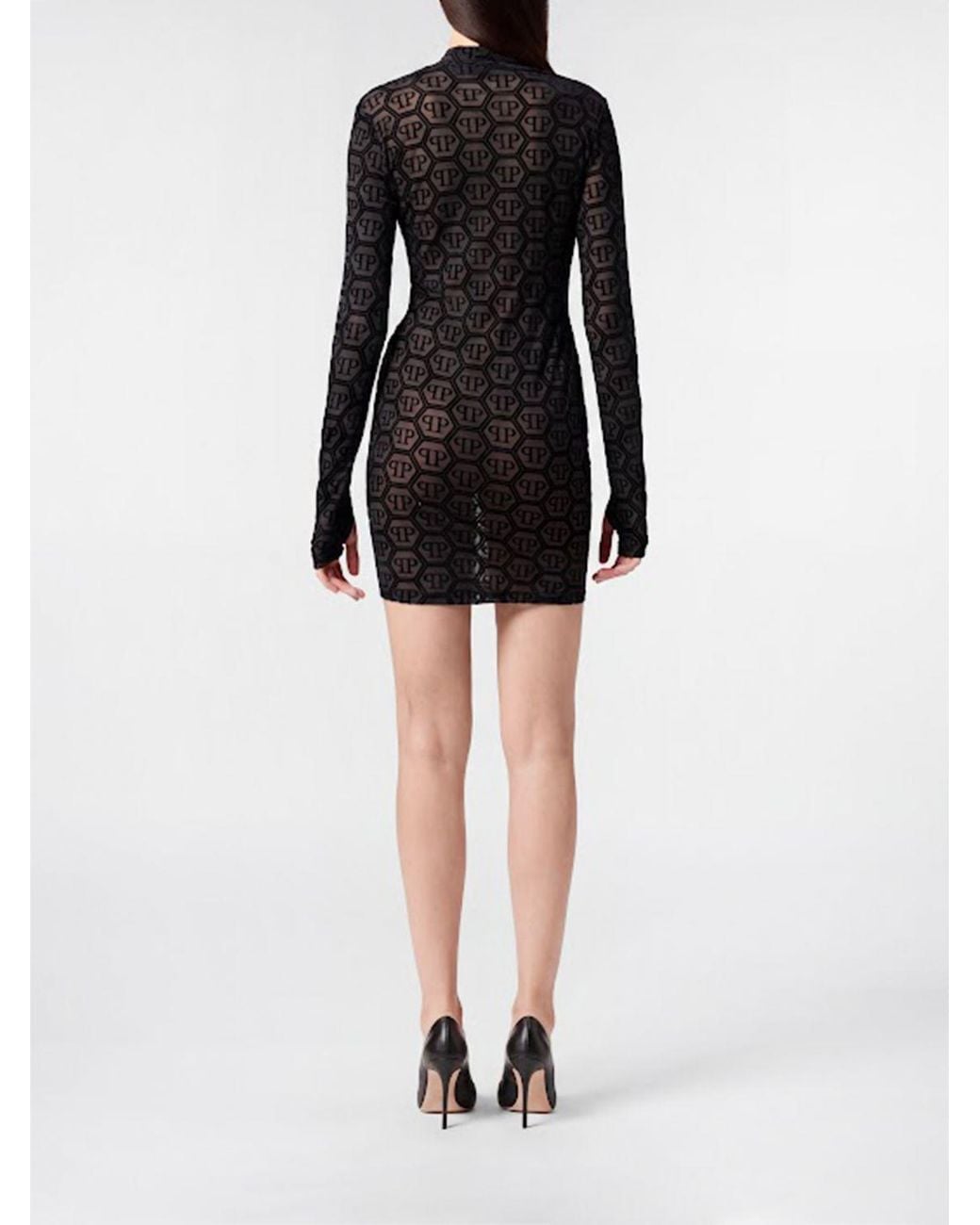 Mini Abito A Tubino di Philipp Plein in Black