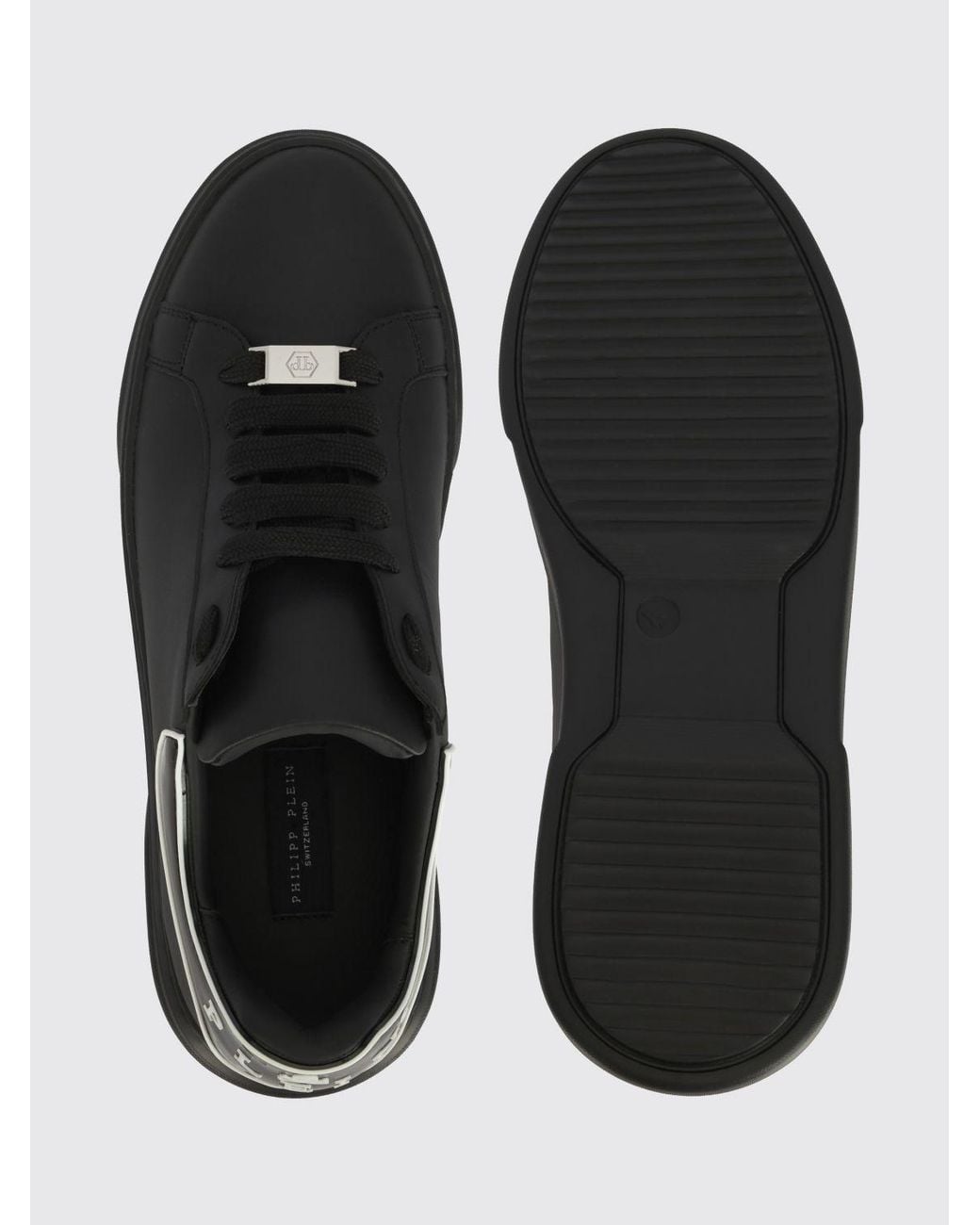 Philipp Plein Black Low-Top Trainers for men