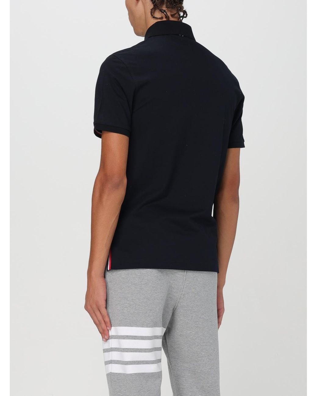 Polo De Algodón Thom Browne de hombre de color Black