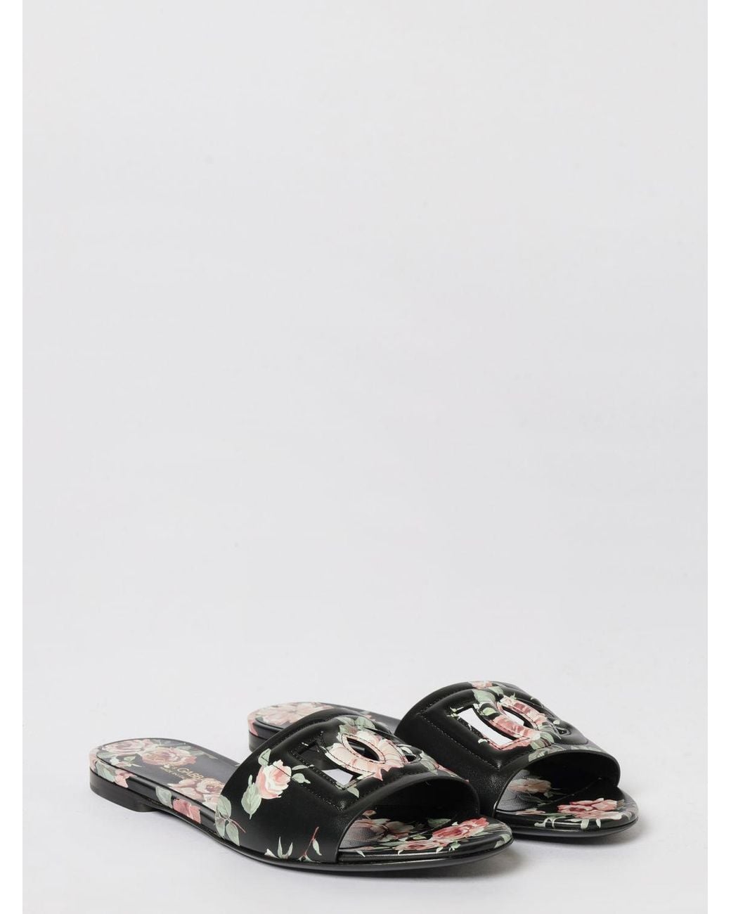 Dolce & Gabbana White Flache Sandalen Damen