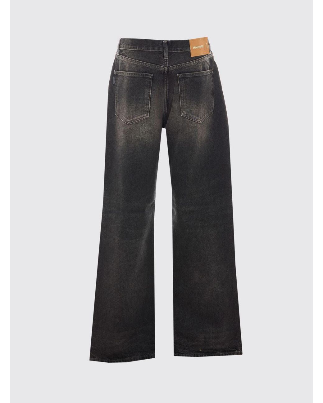 Haikure Blue Korea High-Waisted Straight Fit Jeans