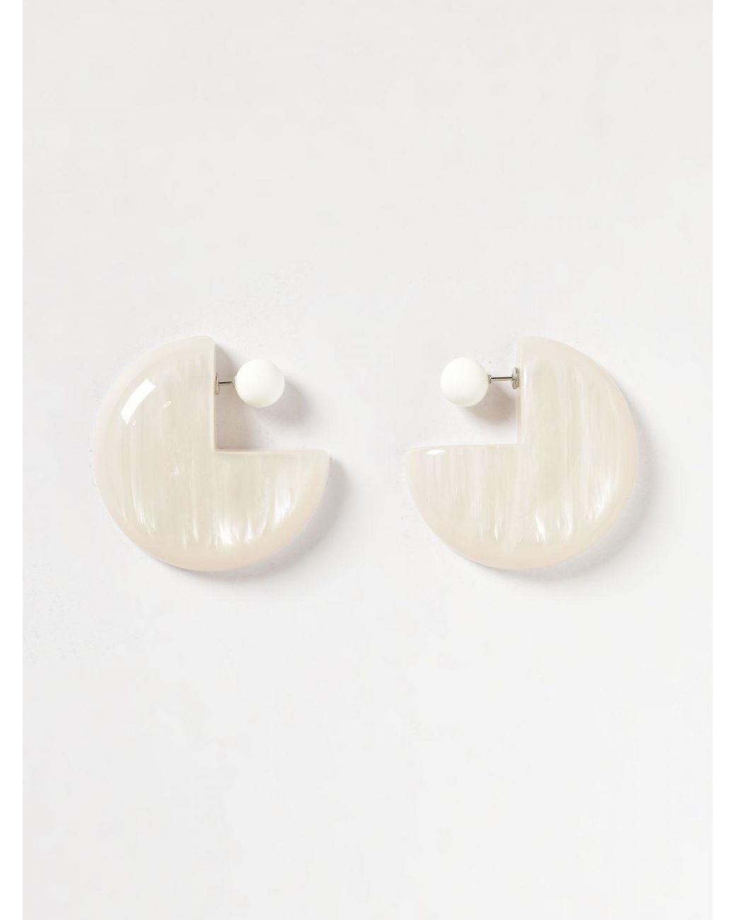 Emporio Armani Natural Marbled Resin Earrings
