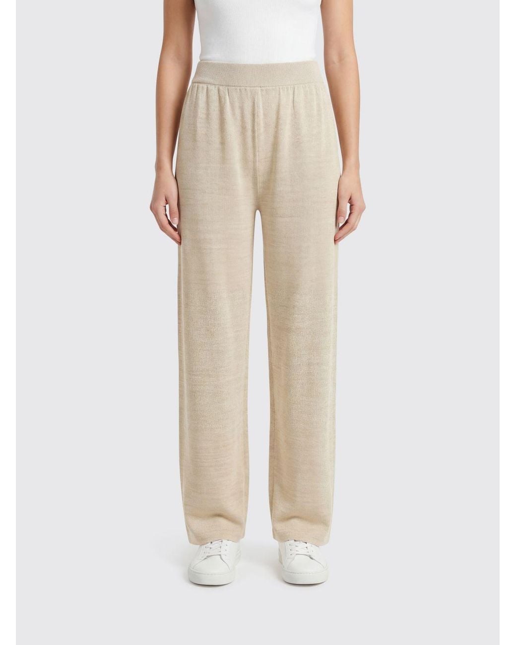 Fabiana Filippi Natural Cotton Blend Trousers
