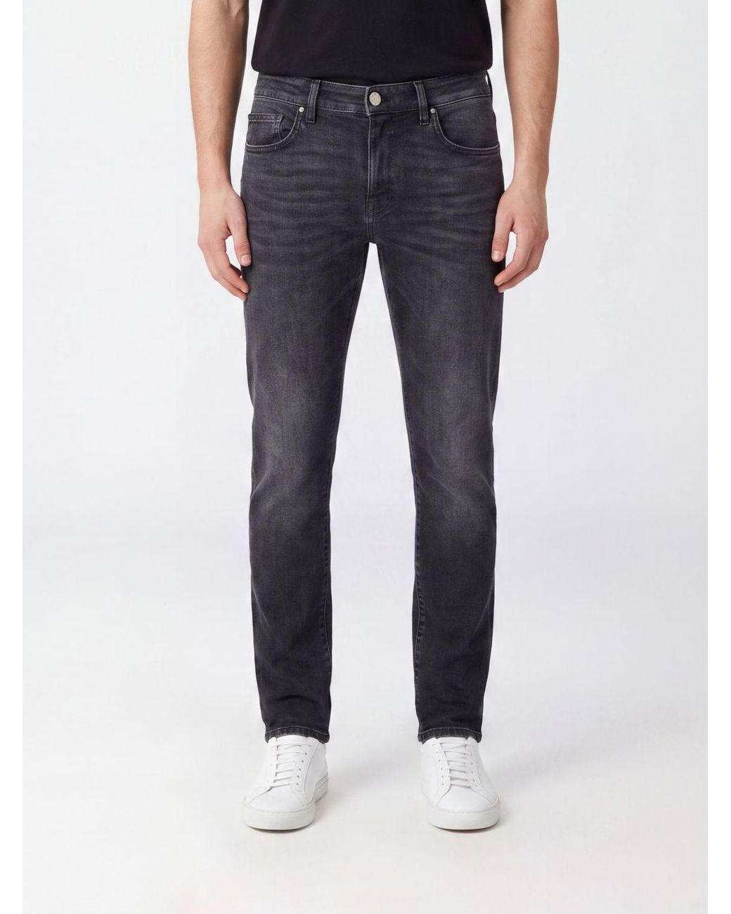 PT Torino Blue Mid-Rise Five-Pocket Skinny Jeans for men