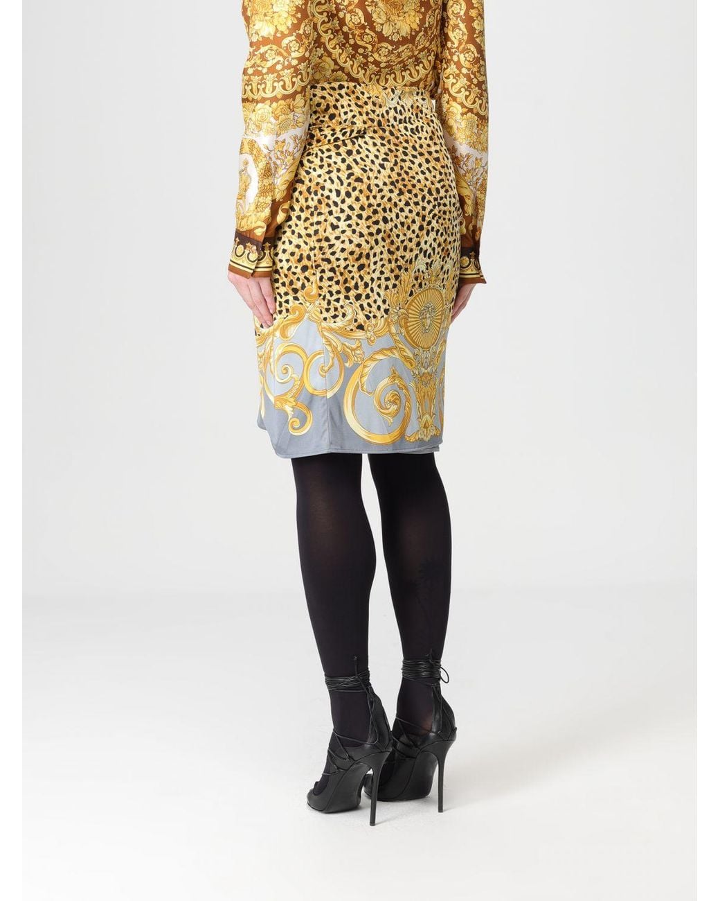 Versace Gray Skirt