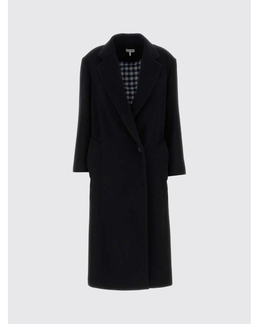 Loewe Black Long Double-Breasted Coat