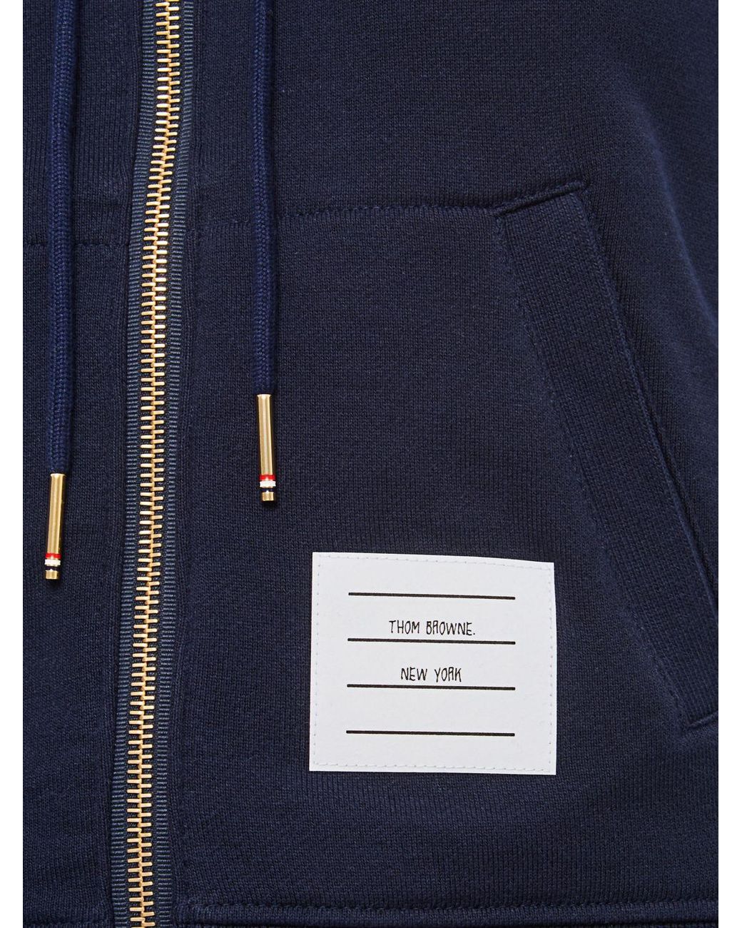 Sudadera Con Capucha De Algodón Thom Browne de color Blue