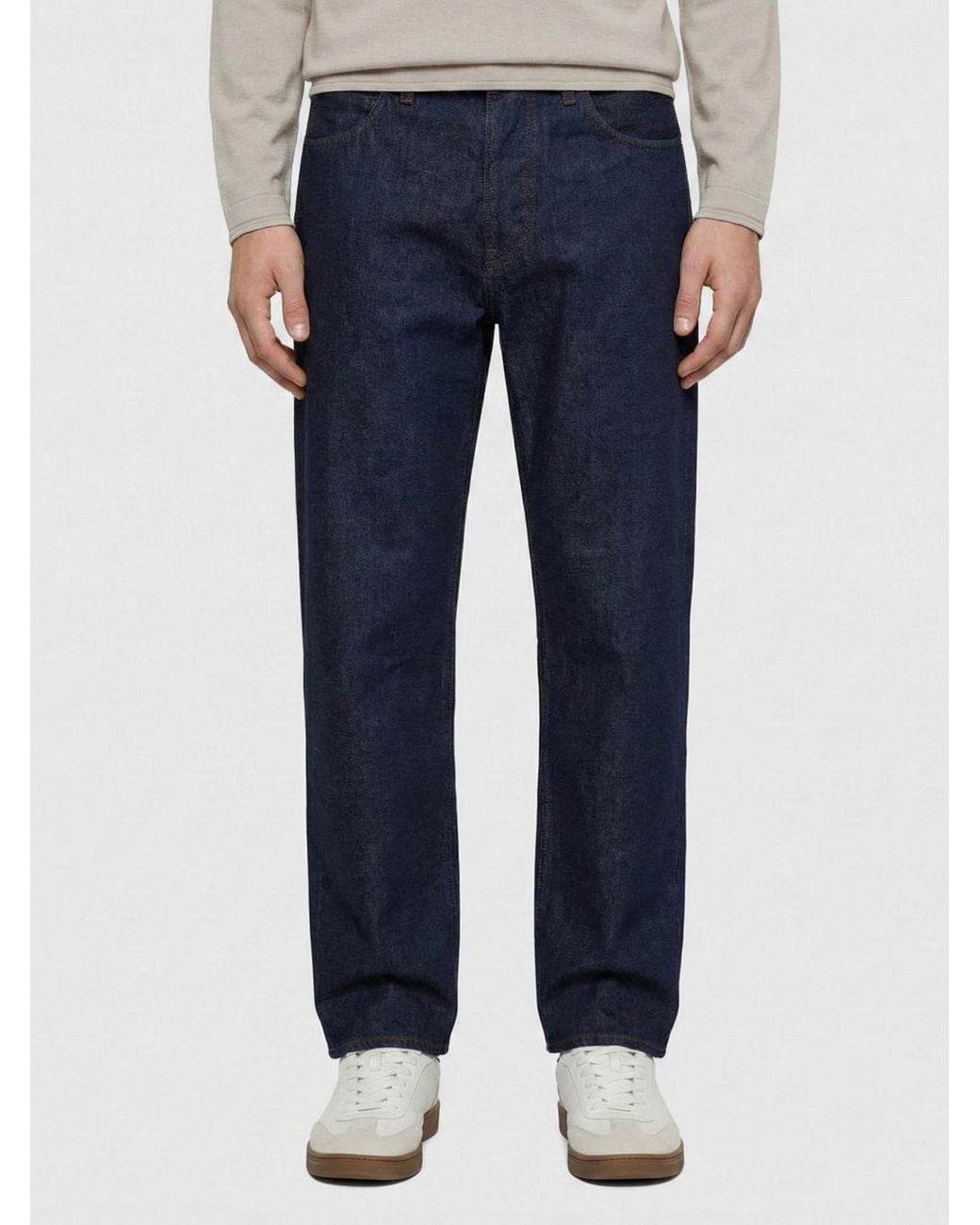 Stone Island Blue Straight Cotton Denim Jeans for men