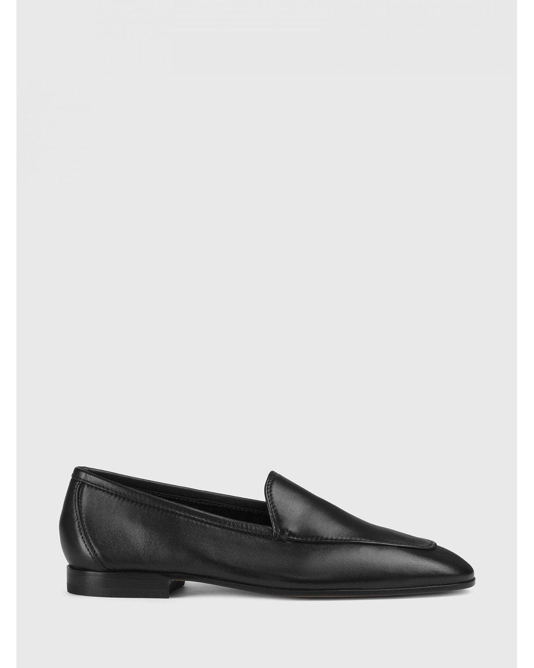 Doucal's Black Leather Loafers