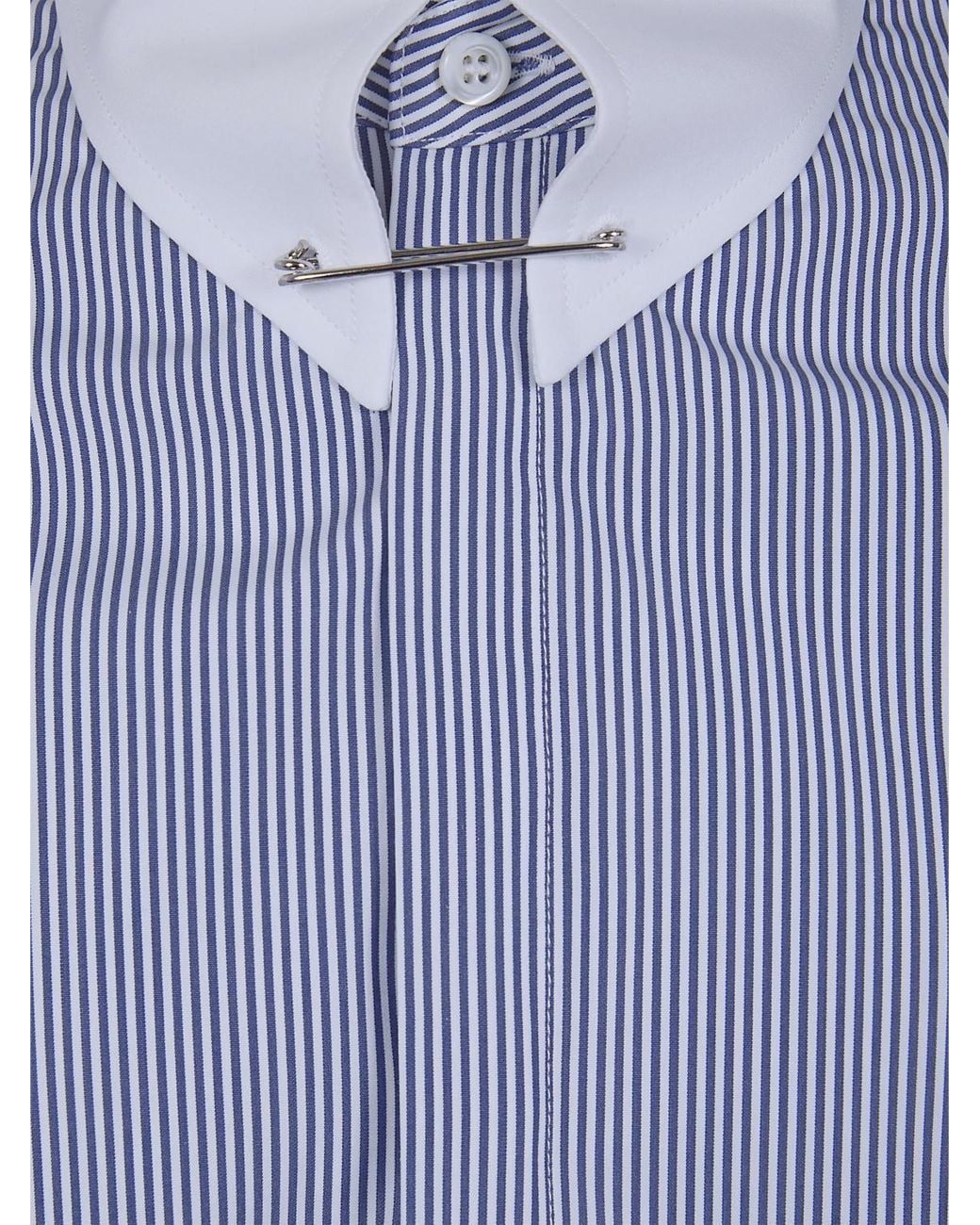 DSquared² Blue Striped Cotton Shirt for men