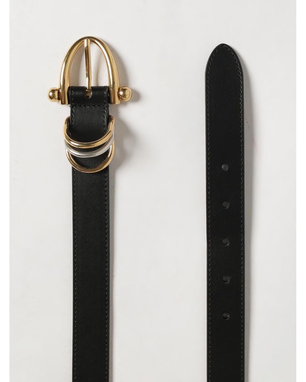 Chloé White Chlo&Eacute Bracelet Smooth Calfskin Leather Belt With Buckle
