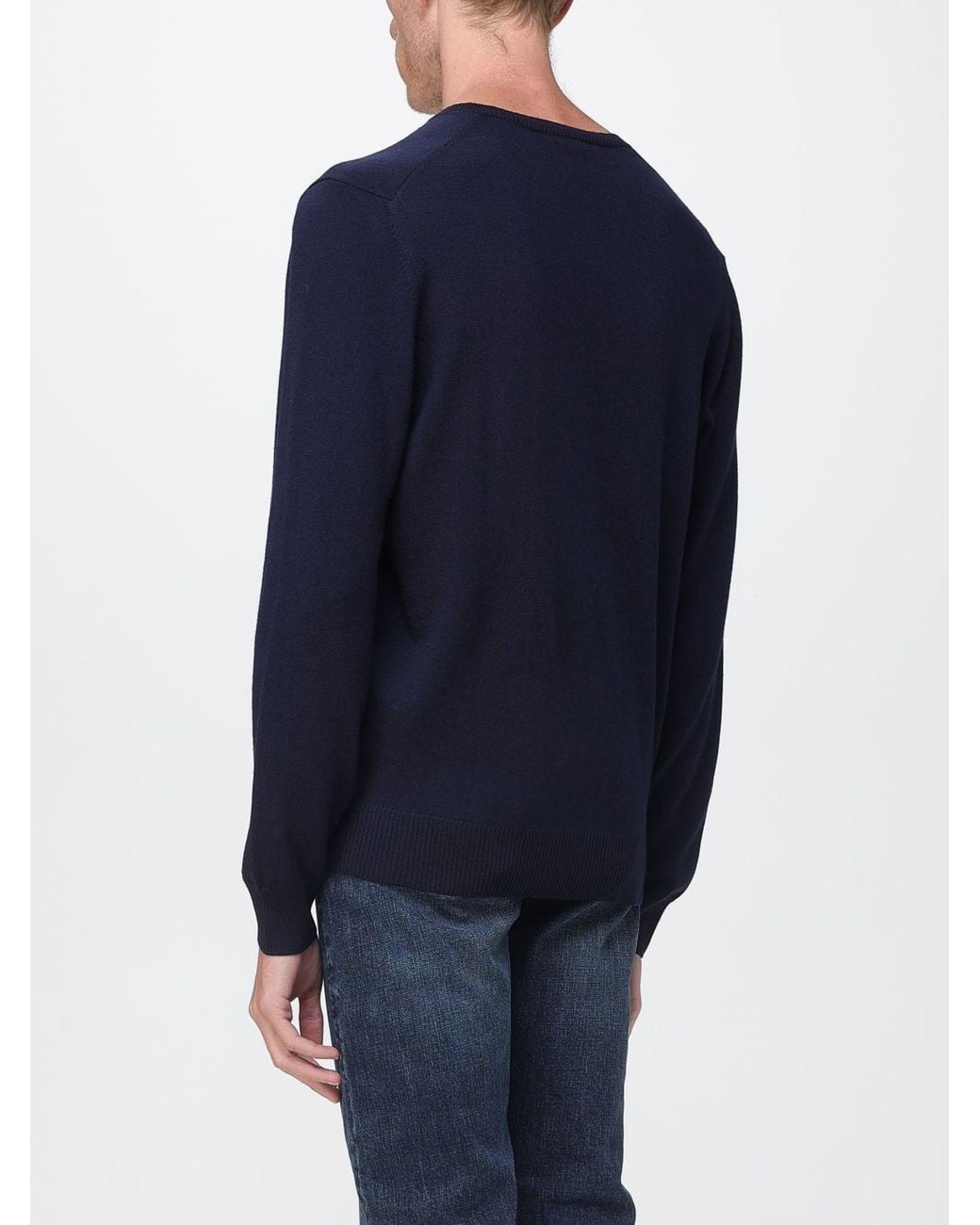 Pullover Basic di Fay in Blue da Uomo