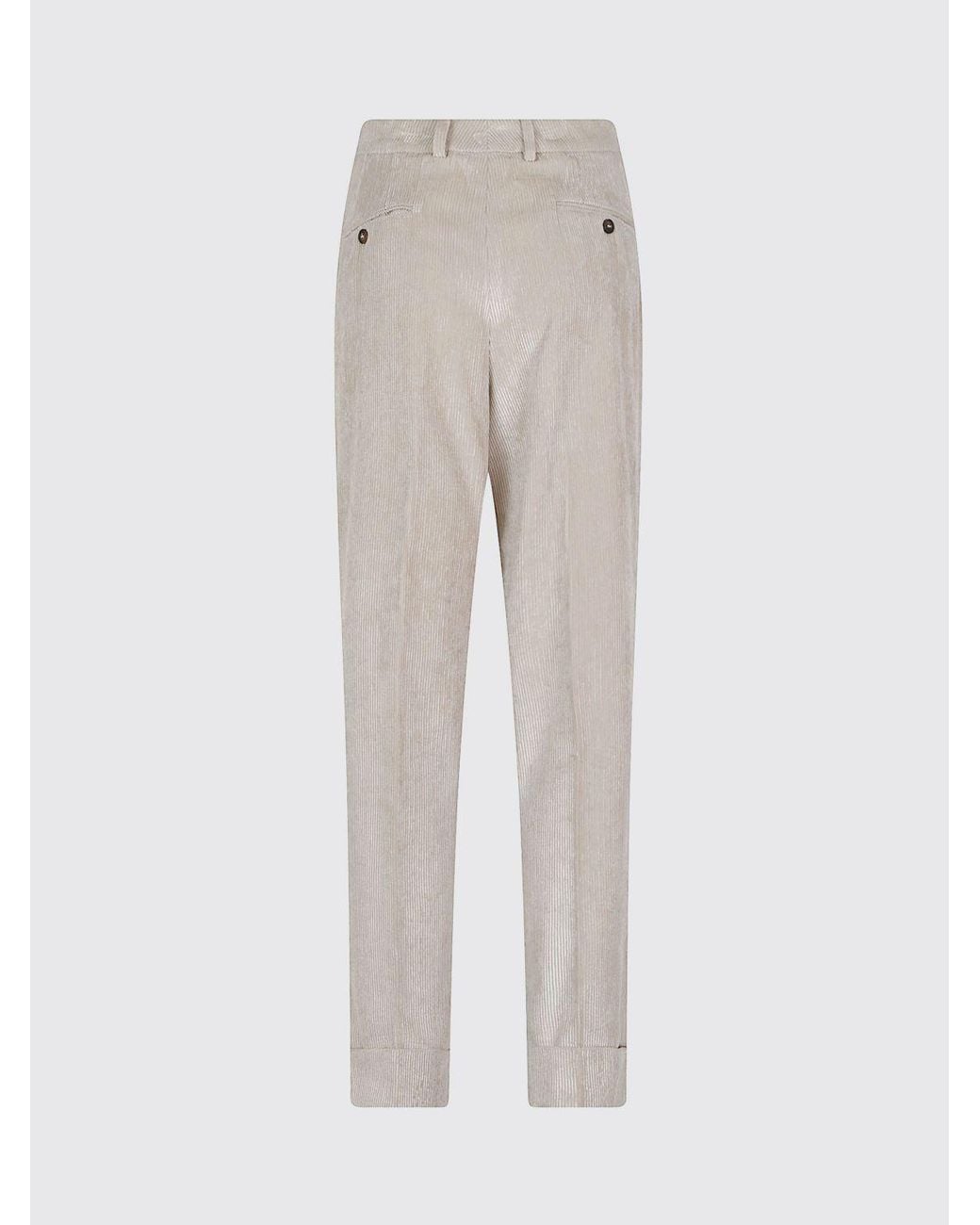 Incotex Natural Mid-Rise Slim Fit Corduroy Skinny Trousers