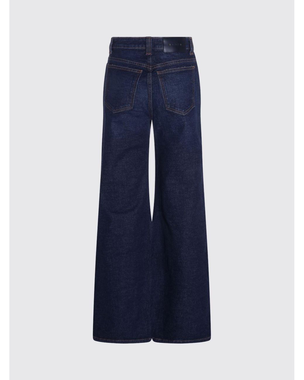 Khaite Blue Dane High-Waisted Wide-Leg Jeans