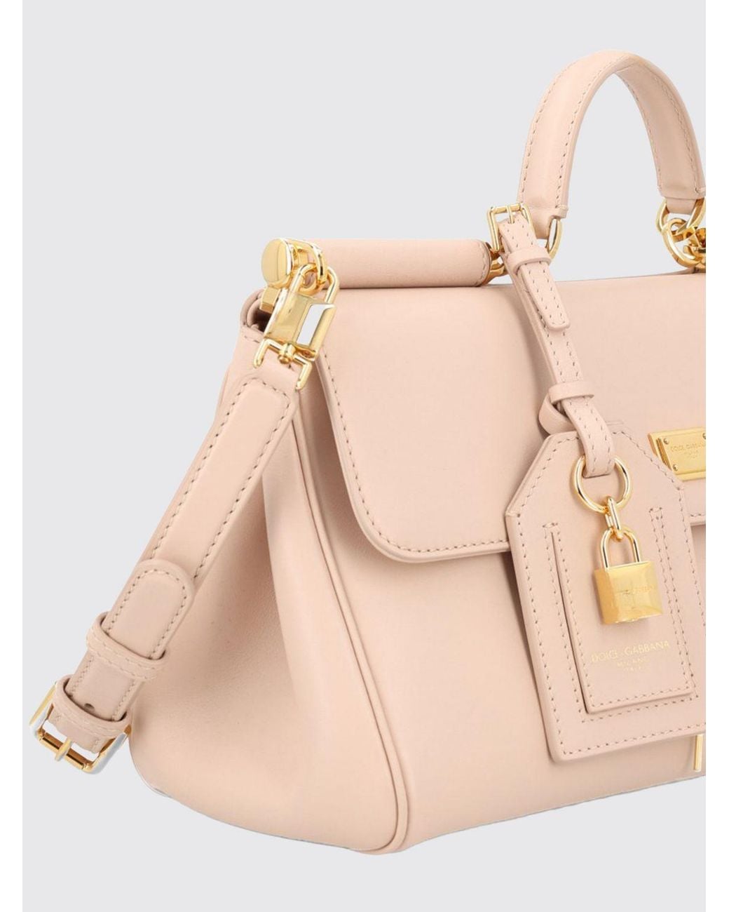 Dolce & Gabbana Natural Dolce &Amp Gabbana My Sicily Calf Leather Handbag