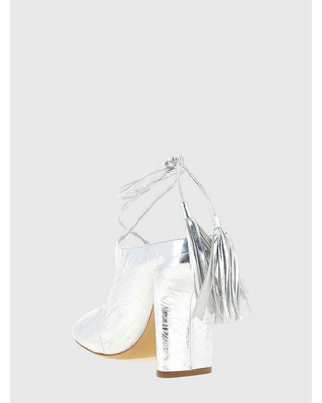 Dries Van Noten White High Heel Shoes