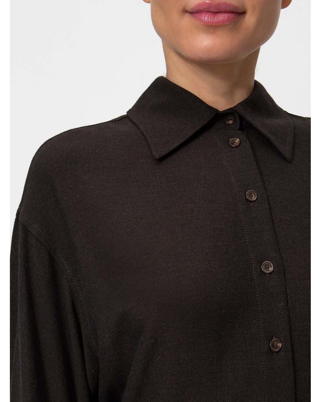 Twinset Black Classic Collar Shirt