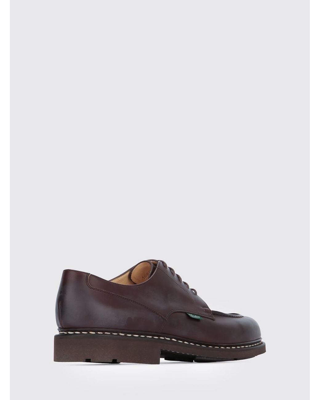 Paraboot Brown Leather Chambord Derby Shoes for men