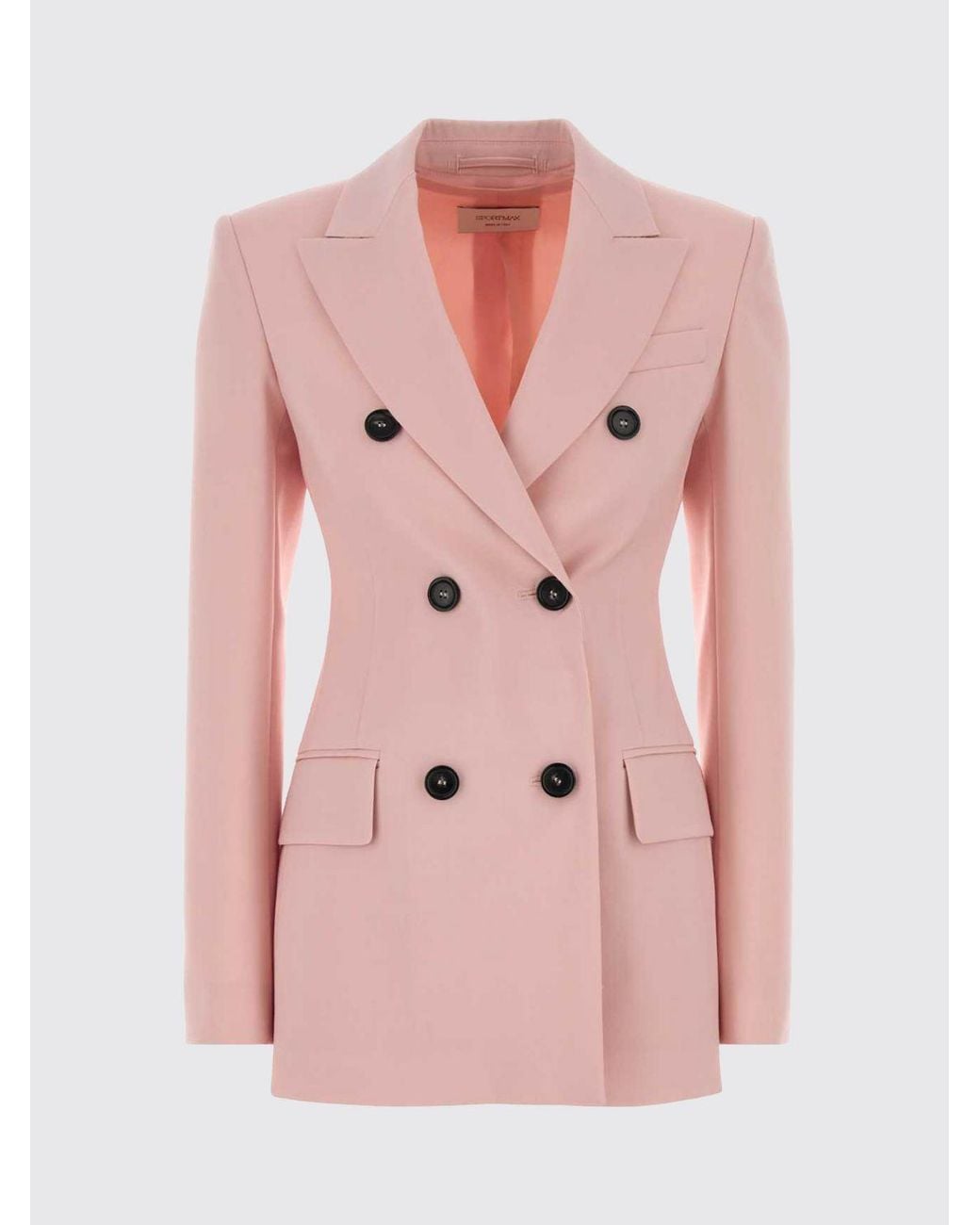 Sportmax Pink Double-Breasted Blazer
